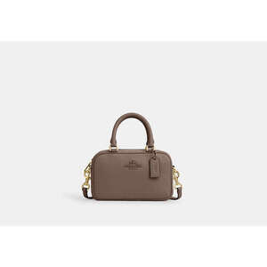 Coach Satchel Crossbody - dark stone